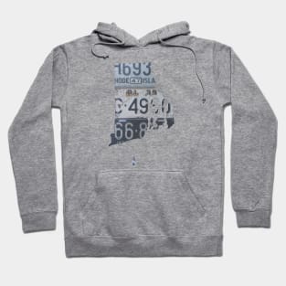 Vintage Rhode Island License Plates Hoodie